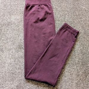 Women's Burgundy Leggings
